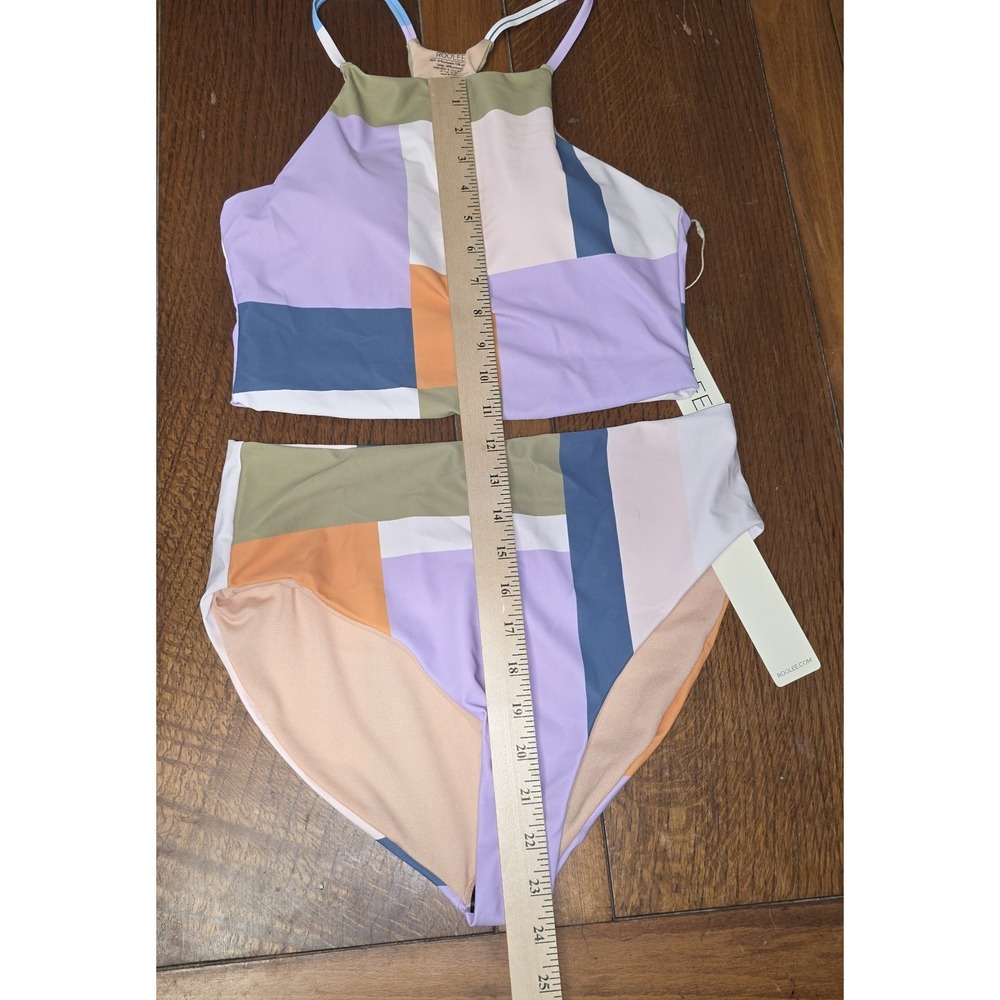 Roolee Colorblock Swim Top‎ Size Medium Women's Bikini - Picture 4 of 5